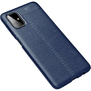 Samsung Galaxy M51 Kılıf Deri Görünümlü Deriko Premium Silikon Kapak