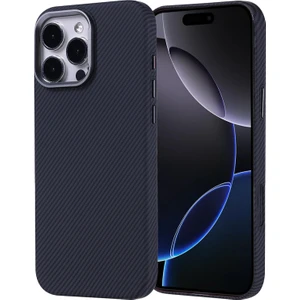 iPhone 16 Pro Kılıf Ultra Ince Karbon Tasarımlı ve Magsafeli Cabix Premium Kapak