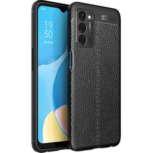 Oppo A55 5g Kılıf Deri Görünümlü Deriko Premium Silikon Kapak