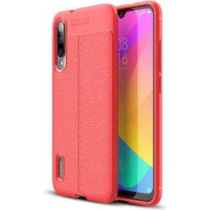 Xiaomi Mi A3 Kılıf Deri Görünümlü Deriko Premium Silikon Kapak