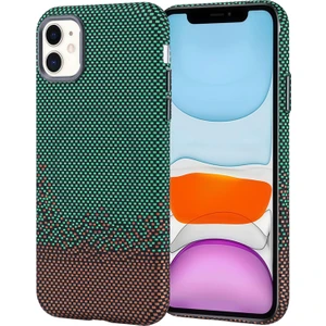 iPhone 11 Kılıf Ultra Ince Karbon Tasarımlı ve Magsafeli Cabix Premium Kapak