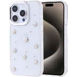 iPhone 15 Pro Kılıf Simli Kamera Çerçveli ve Mini Figür Desenli Ultra Koruma Sağlayan Kutup Sert Silikon Kapak