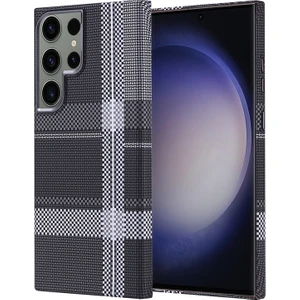 Galaxy S23 Ultra Kılıf Ultra Ince Karbon Tasarımlı ve Magsafeli Cabix Premium Kapak