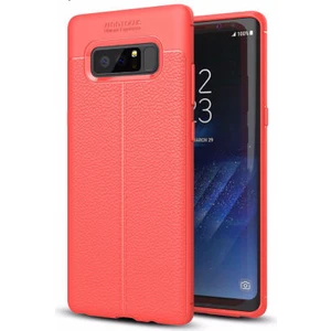 Samsung Galaxy Note 8 Kılıf Deri Görünümlü Deriko Premium Silikon Kapak