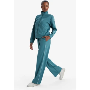 DeFactoFit Wide Leg Geniş Paça Cepli Biyeli Standart Boy İçi Yumuşak Tüylü Sporcu Pantolon F3846AX25AU