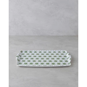 Verdura Melamin Kaydırmaz Tepsi 25X38 cm Yeşil