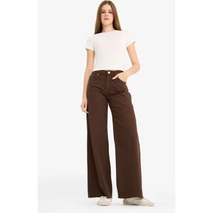 Wide Leg Normal Bel Standart Boy Gabardin Pantolon E4381AX25AU