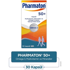 50 Plus 30 Kapsül - Omega 3, Multivitamin ve Mineraller
