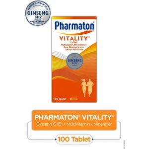 Vitality 100 Tablet - Ginseng G115, Multivitamin ve Mineraller