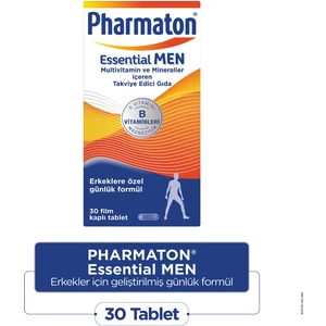 Essential Men 30 Tablet - Magnezyum, Vitamin B, Vitamin D, Multivitamin ve Mineraller