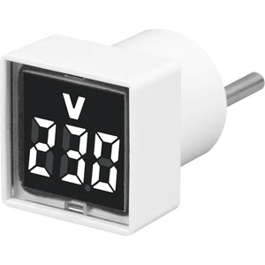 Auralia Brevity Dijital Voltmetre Kare AC220V Kare Gerilim Test Cihazı LED Ekran ve Gösterge Işığı ile Ab Fişi Beyaz (Yurt Dışından)