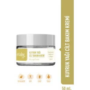 Evvahe Doğal Kuyruk Yağı Cilt Bakım Kremi Nemlendirici Etki 50 ml Tüm Cilt Tipleri İçin