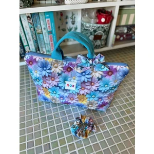 Renkli Papatya Desenli Saç Şekillendirici Çantası ()