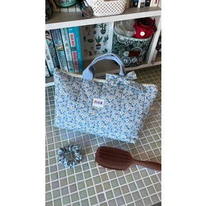 Mavi Papatya Saç Şekillendirici Çantası Xl Düzenleyici