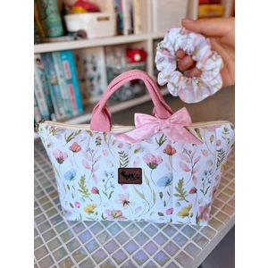 Çiçekli Saç Şekillendirici Çantası Xl Düzenleyici Seyahat