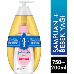 Johnson's Baby Gold Şampuan 750 ml + Bebek Yağı 200 ml