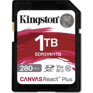 SDR2V6-1TB Canvas React Plus SDXC UHS-II 280R-150W U3 V60 for Full HD-4K SD Hafıza Kartı