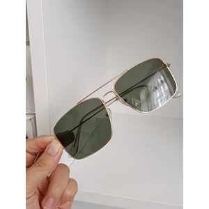 Ayel Glasses Erkek Kare Güneş Gözlüğü Yeşil Cam