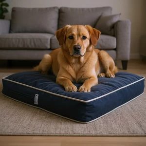 Lüks Visco Dolgulu Dayanıklı Fermuarlı Yıkanabilir Kedi Köpek Yatağı