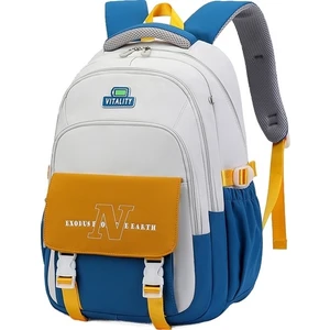 Blitz Deal Öğrenci Okul Çantası Kontrast Renkli Hafif, Büyük Kapasiteli, Su Geçirmez Sırt Çantası (Yurt Dışından)