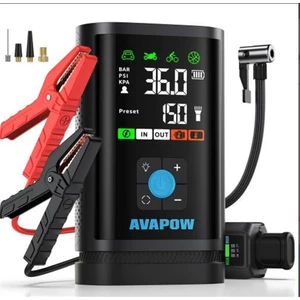 JP3 16000mAh 3000A & Lastik Şişirme Pompalı Jump Starter Taşınabilir Akü Takviye Kiti