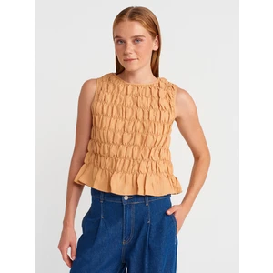 50845 Kolsuz Crop Bluz-Bej