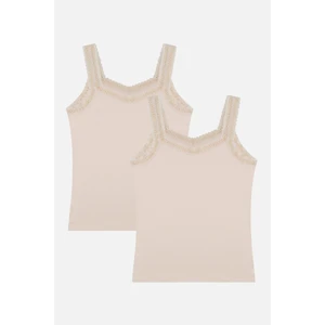 Kadın 2'li Dantel Askılı Atlet