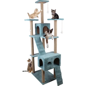 Residence Kedi Tırmalama Evi Turkuaz
