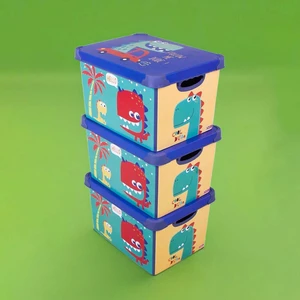 Style Box Dude Dekoratif Oyuncak Kutu Seti - 3 x 17 Lt