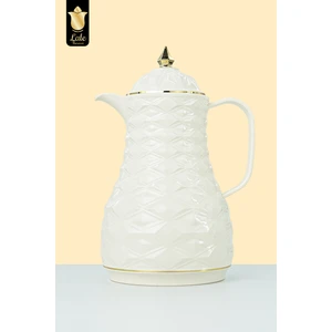 Lale Thermos Cam Hazneli Termos Elmas-1 | 1.0 Lt | Kahve & Çay | 12 Saat Sıcak / 24 Saat Soğuk | Yerli Üretim (Swan)