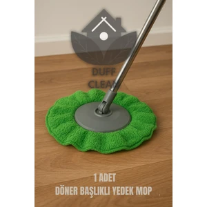 Duff Clean (1 Adet) Standart Ölçü Döner Başlıklı Yedek Mop Bezi