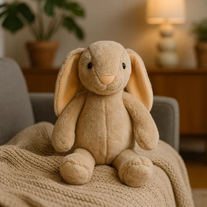 Uzun Kulaklı Yumuşak Tavşan Peluş Oyuncak – Uyku Arkadaşı - Yumuşak, Uzun Kulaklı, Kahverengi