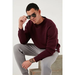 Regular Fit Bisiklet Yaka Pamuklu Içi Tüylü Yumuşak Şardonlu Sweat Erkek Sweat 5905255