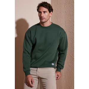 Regular Fit Bisiklet Yaka Pamuklu Içi Tüylü Yumuşak Şardonlu Sweat Erkek Sweat 5905255