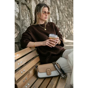 Regular Fit Bisiklet Yaka Basic Triko Kazak Bayan Kazak 4616213