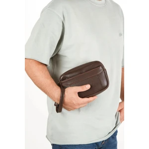 Erkek El Askılı Portföy Clutch El Çantası NEWPOLO256 - Kahverengi