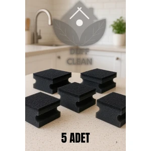 Duff Clean Siyah Bulaşık Süngeri 5'lı