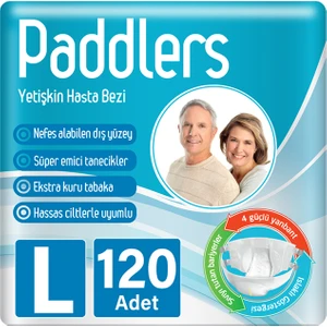 Yetişkin Hasta Bantlı Bez Large 30 x 4 li Koli (120 Adet)