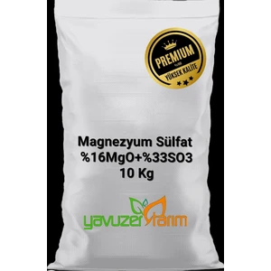 Yavuzer Tarım Gübre Magnezyum Sülfat Suda Erir Magnezyum Epson Tuzu Yavuzer Tarım Gübre 10 kg