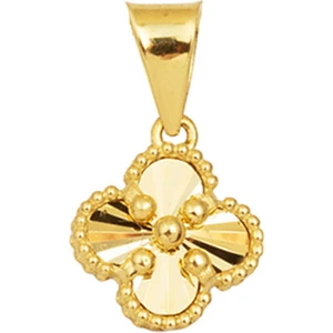 Parıltılı Yonca 14 Ayar Altın Kolye
