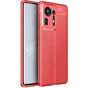 Xiaomi Mi Mix 4 Kılıf Deri Görünümlü Deriko Premium Silikon Kapak