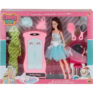 Cındy Doll Dolaplı Makyaj Masalı Bebek