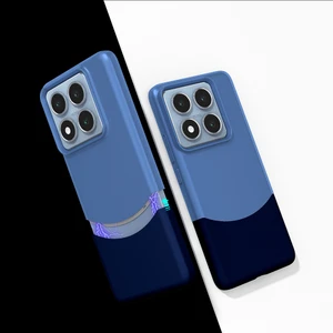 Xiaomi Mi 14T Ultra Ince Yapılı Çift Renkli Duble Sert Silikon Kapak