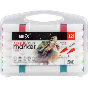 Art-X Akrilik Marker Duo 12 Renk (18057)