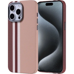 iPhone 15 Pro Max Kılıf Ultra Ince Karbon Tasarımlı ve Magsafeli Cabix Premium Kapak