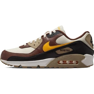 Air Max 90 Mens Leather Goretex Sneaker Hakiki Deri Su Geçirmez Günlük Spor Ayakkabı Krem