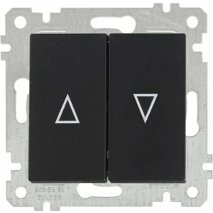 Jaluzi Anahtarı Rita Metalik Siyah 2200 406 0284 Çerçeve Hariç