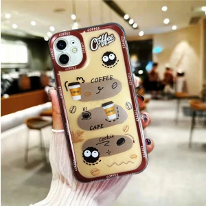 iPhone 11 Uyumlu (Köşeli 12 Görünümlü) Lucky Serisi Baskılı Şeffaf Kamera Korumalı Silikon Kılıf