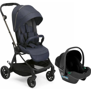 ONE4EVER Lounge Çift Yönlü Kolay Katlanabilen Travel Sistem-Seyahat Sistem Bebek Arabası Denim Shine