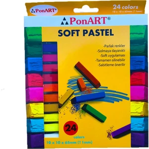 Artist Soft Pastel 24 Renk Karton Kutu (Ptp-24)